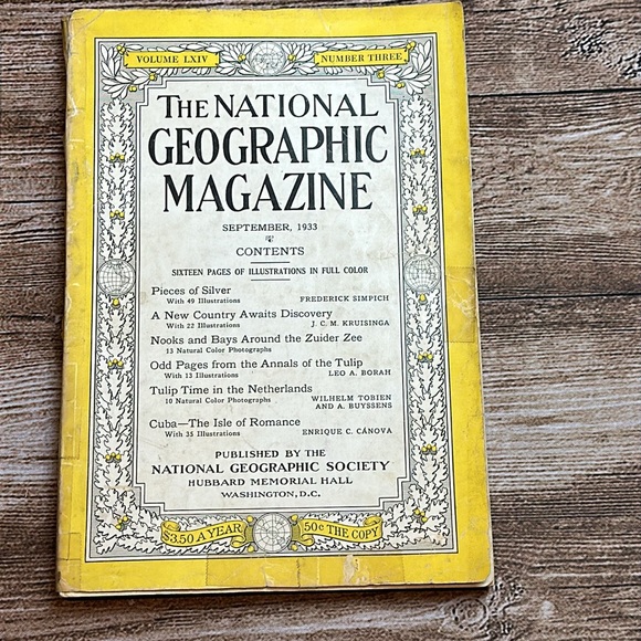 National Geographic - November / September 1933 - No Maps, Distressed, see pics - Picture 3 of 16